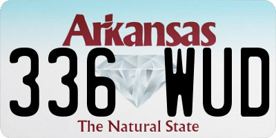 AR license plate 336WUD