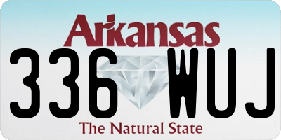 AR license plate 336WUJ