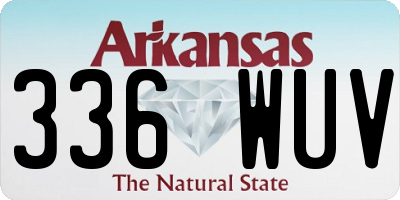 AR license plate 336WUV