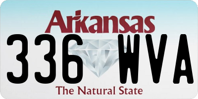 AR license plate 336WVA