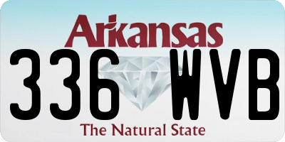 AR license plate 336WVB