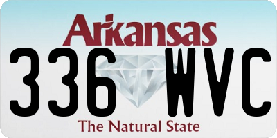 AR license plate 336WVC