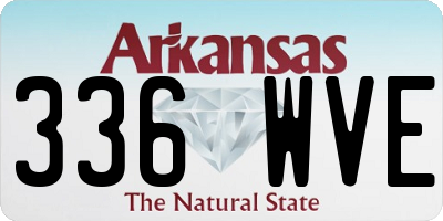 AR license plate 336WVE