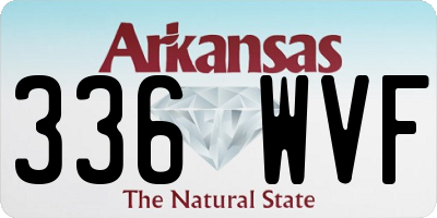 AR license plate 336WVF