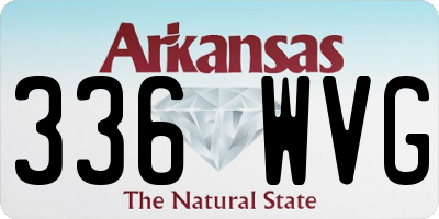 AR license plate 336WVG