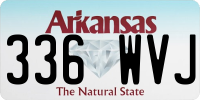 AR license plate 336WVJ