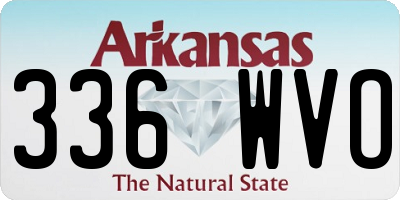 AR license plate 336WVO