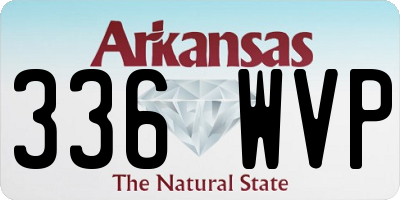 AR license plate 336WVP