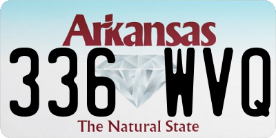 AR license plate 336WVQ