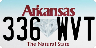 AR license plate 336WVT