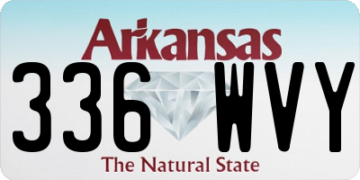 AR license plate 336WVY