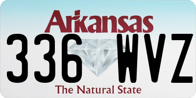 AR license plate 336WVZ