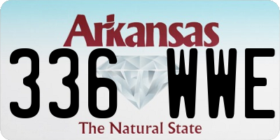AR license plate 336WWE