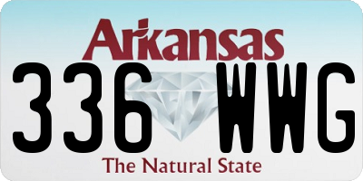 AR license plate 336WWG