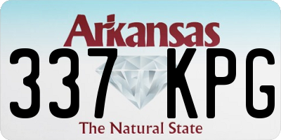 AR license plate 337KPG