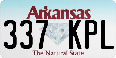 AR license plate 337KPL