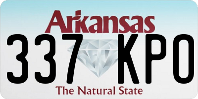 AR license plate 337KPO