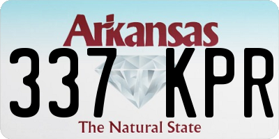 AR license plate 337KPR