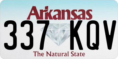 AR license plate 337KQV