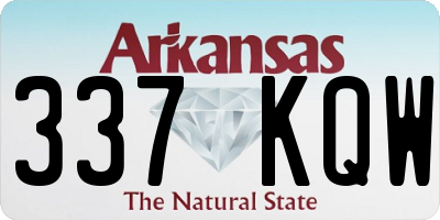 AR license plate 337KQW