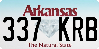 AR license plate 337KRB