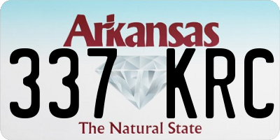AR license plate 337KRC