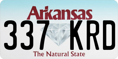 AR license plate 337KRD