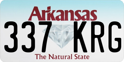 AR license plate 337KRG