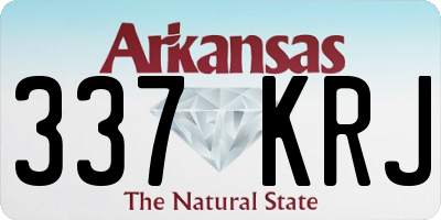 AR license plate 337KRJ