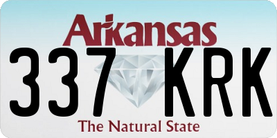 AR license plate 337KRK