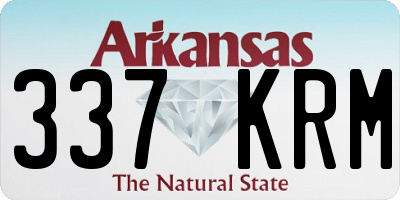 AR license plate 337KRM
