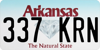 AR license plate 337KRN
