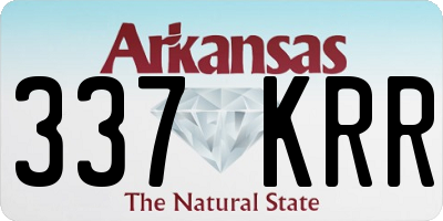 AR license plate 337KRR