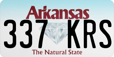 AR license plate 337KRS