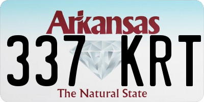 AR license plate 337KRT