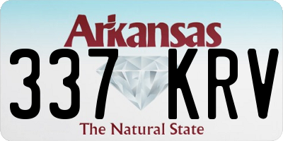AR license plate 337KRV