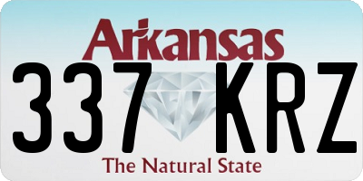AR license plate 337KRZ