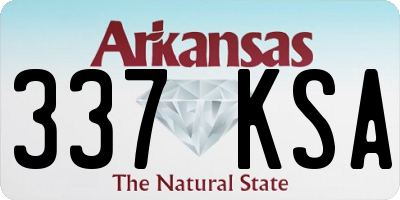 AR license plate 337KSA