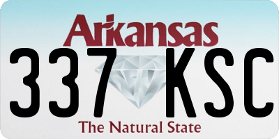 AR license plate 337KSC