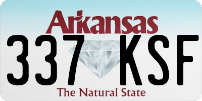AR license plate 337KSF