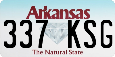 AR license plate 337KSG