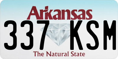AR license plate 337KSM