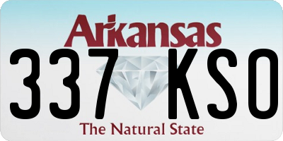 AR license plate 337KSO