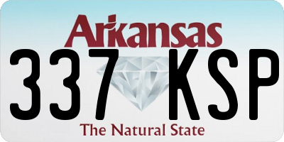 AR license plate 337KSP