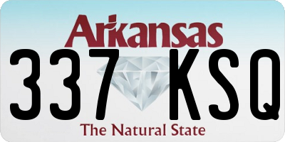 AR license plate 337KSQ