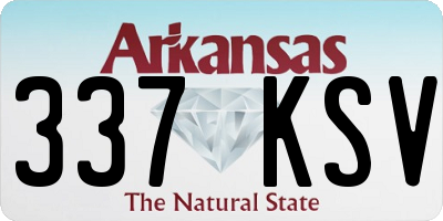 AR license plate 337KSV