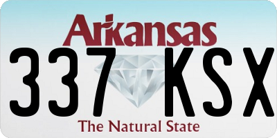 AR license plate 337KSX