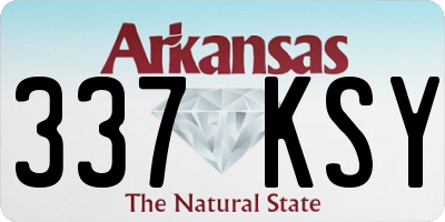 AR license plate 337KSY