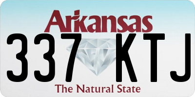 AR license plate 337KTJ