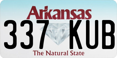 AR license plate 337KUB